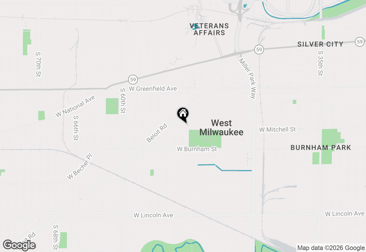 Map of 1665 S 52nd St, West Milwaukee, WI 53214