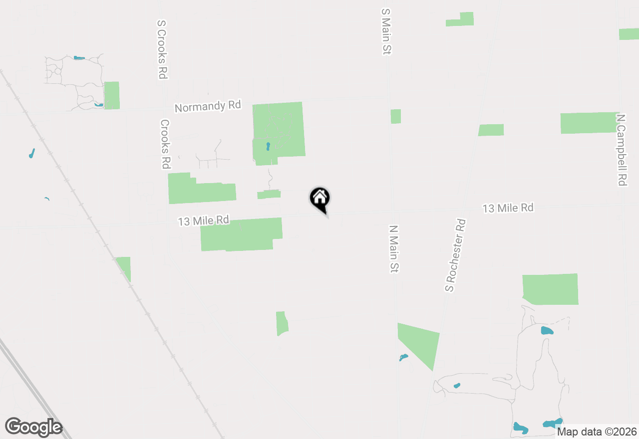 Map of 615 W 13 Mile Road, Royal Oak, MI 48073