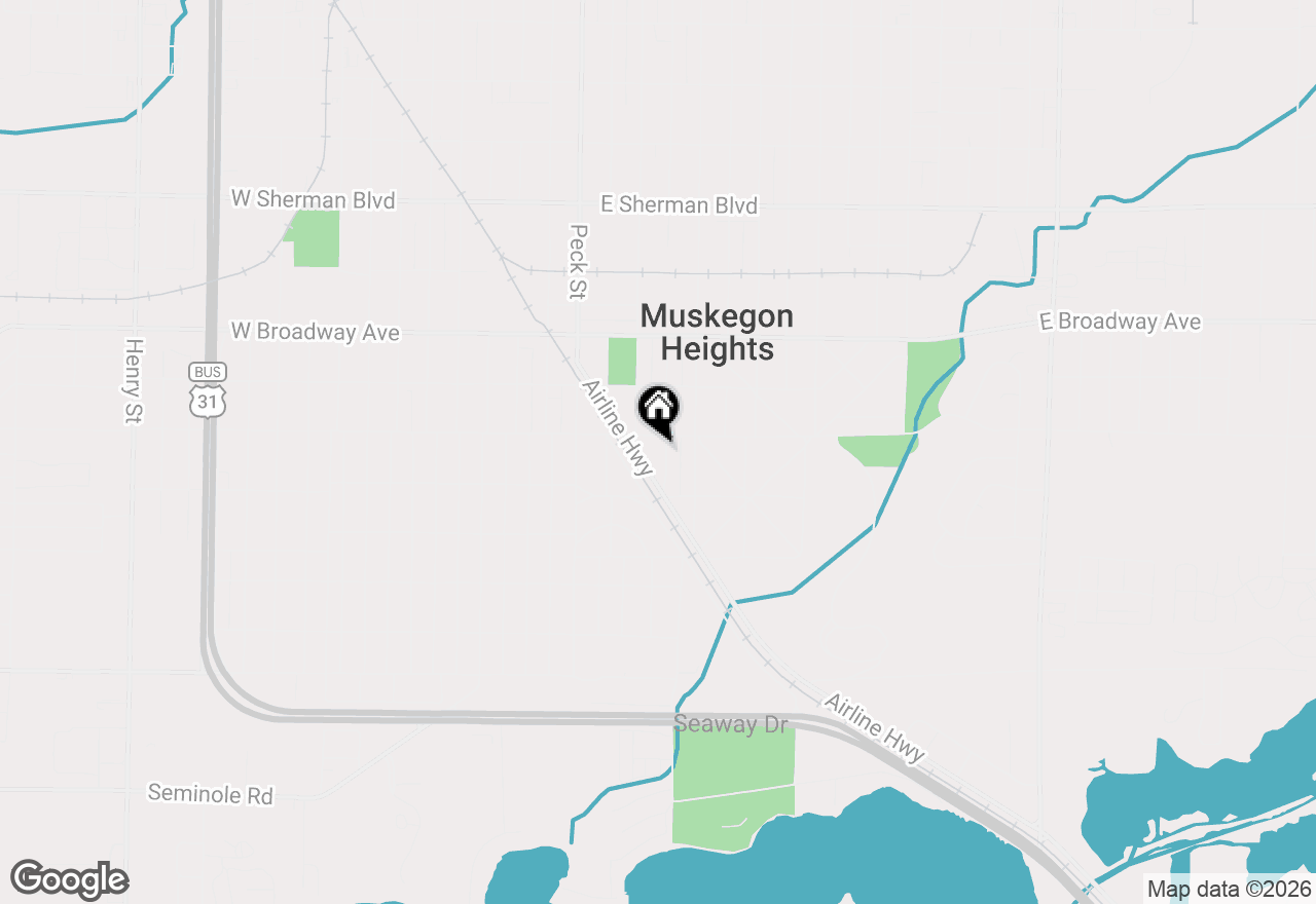 Map of 3013 Leahy Street, Muskegon, MI 49444