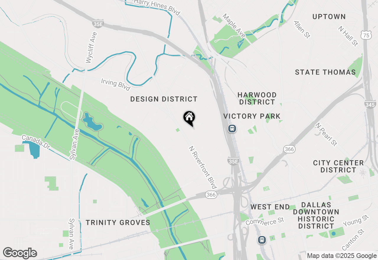 Map of 1303 Dragon Street #A, Dallas, TX 75207