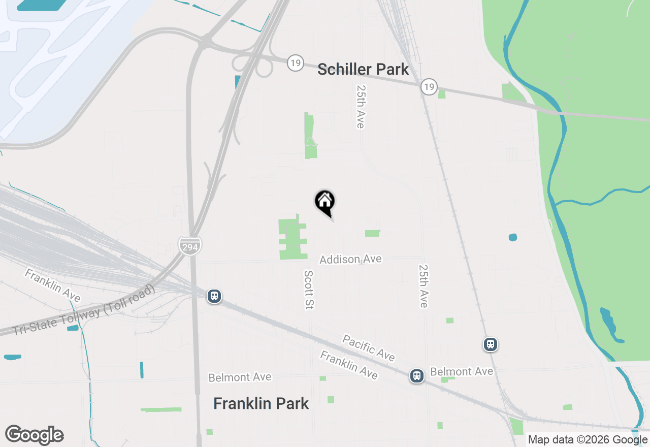 Map of 3719 Hawthorne Street, Schiller Park, IL 60176