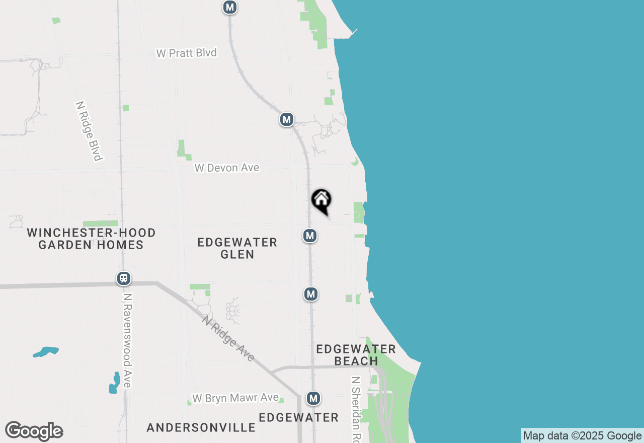 Map of 1070 W Granville Avenue #3-4, Chicago, IL 60660