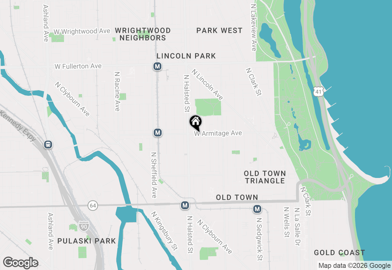 Map of 1970 N Burling Street, Chicago, IL 60614