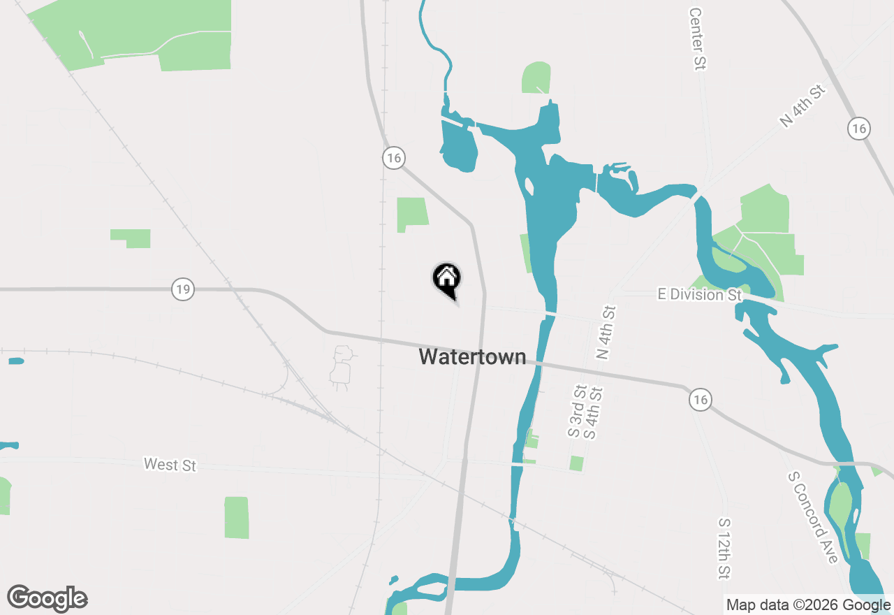 Map of 517 W Cady St, Watertown, WI 53094