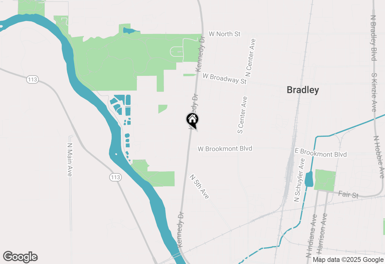 Map of 524 S Kennedy Drive, Bradley, IL 60915
