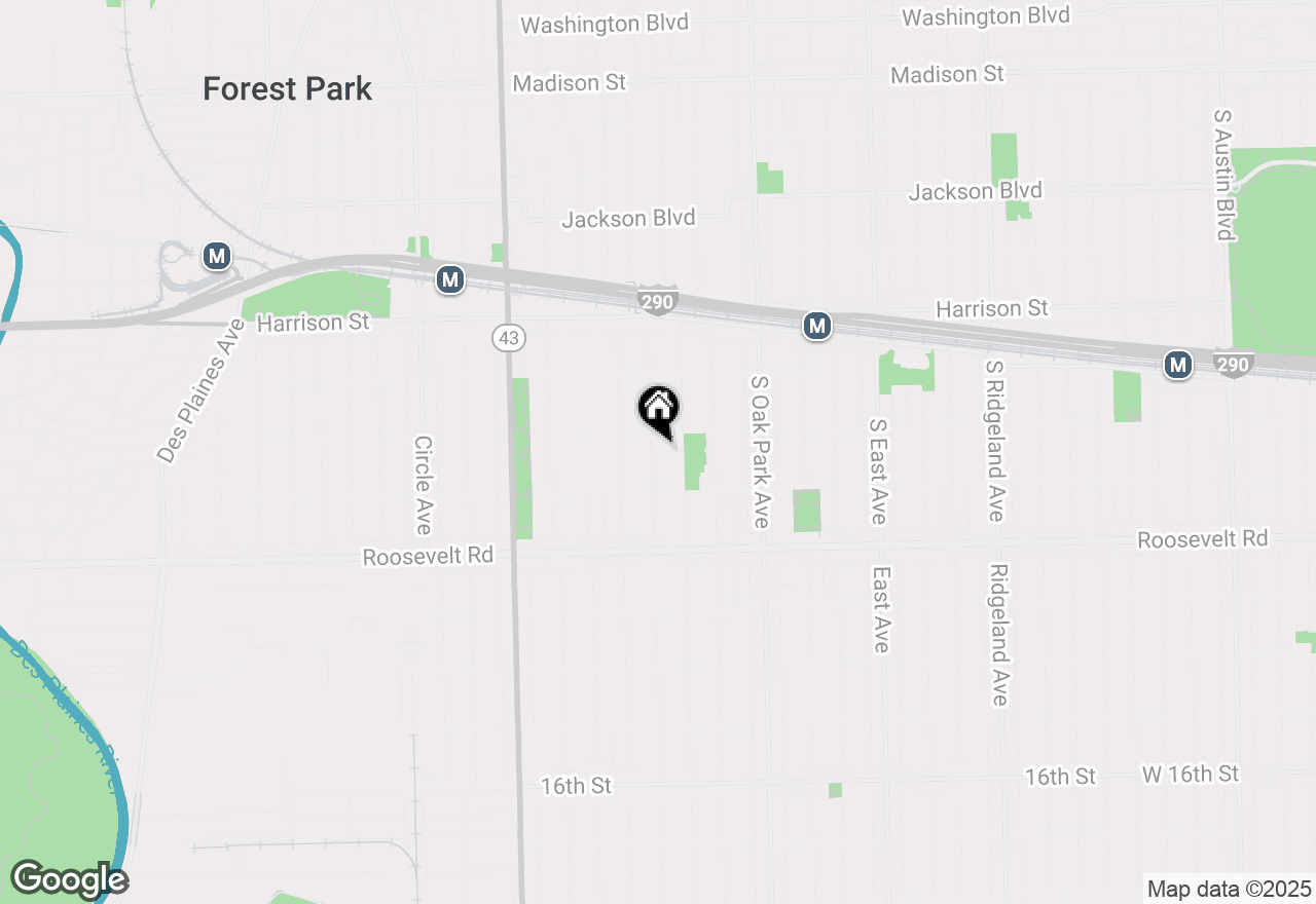 Map of 1115 Clinton Avenue, Oak Park, IL 60304