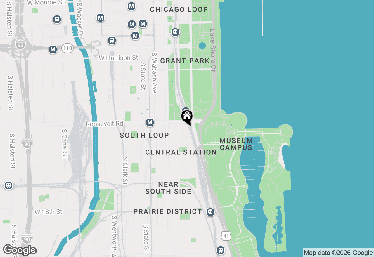 Map of 1211 S Prairie Avenue #1203, Chicago, IL 60605