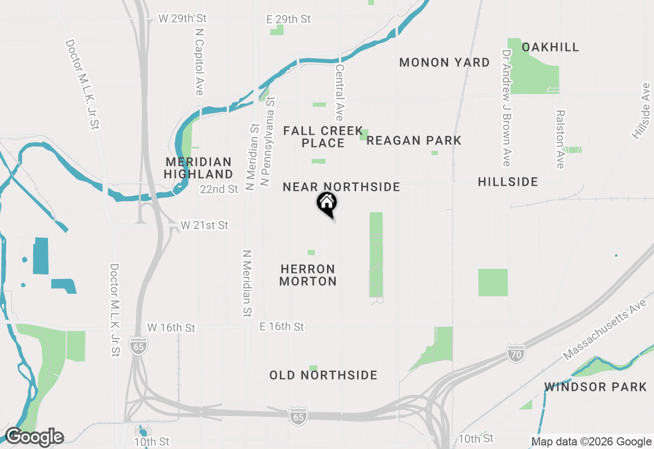 Map of 2041 N New Jersey Street, Indianapolis, IN 46202