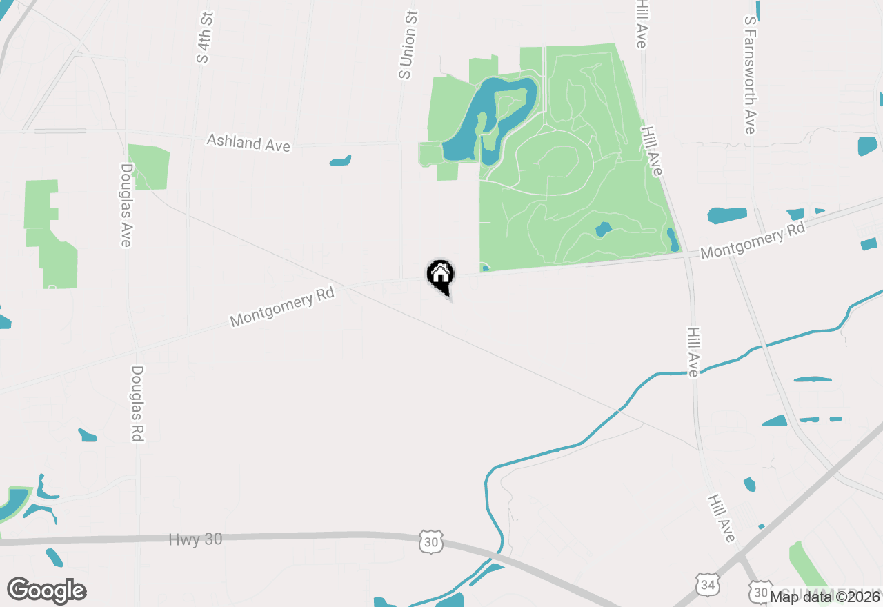 Map of 1355 Pleasant Place, Montgomery, IL 60538