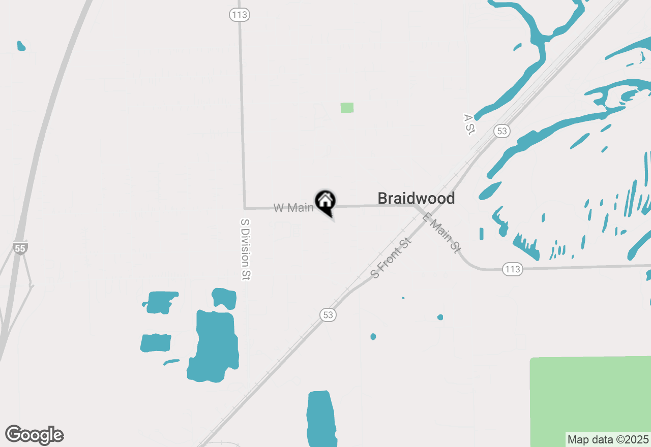 Map of 124 S Lincoln Street, Braidwood, IL 60408