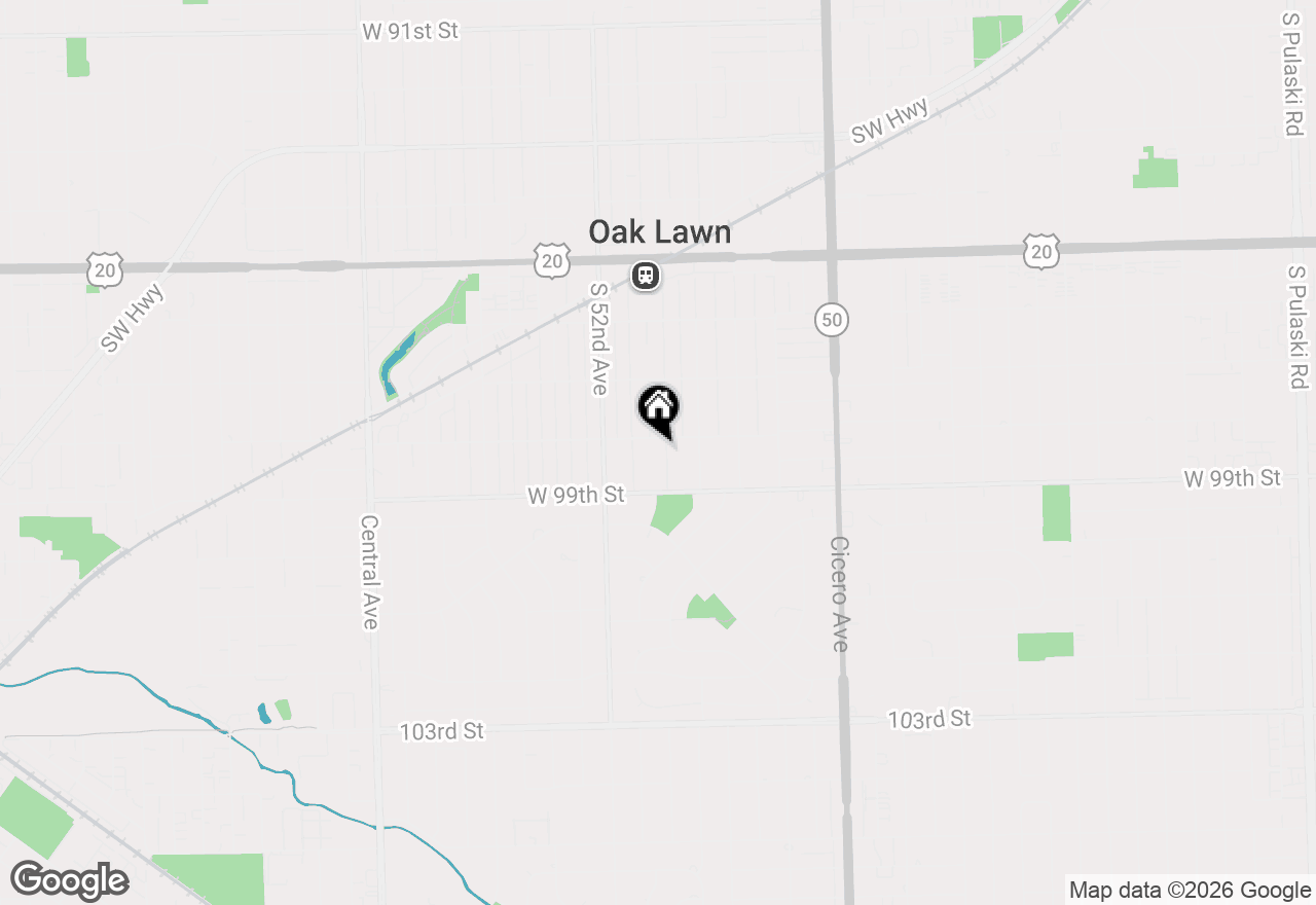 Map of 9808 S 51st Avenue, Oak Lawn, IL 60453