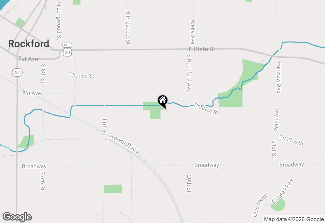 Map of 801 18th Street, Rockford, IL 61104