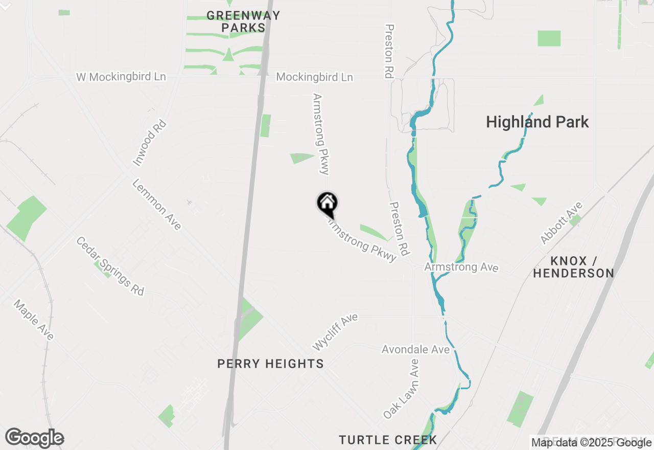 Map of 4400 Belfort Place, Highland Park, TX 75205