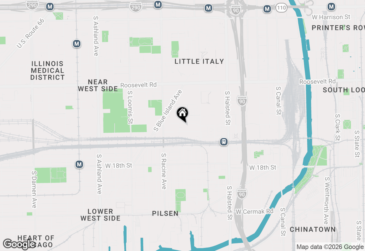 Map of 1069 W 14th Place #332, Chicago, IL 60608
