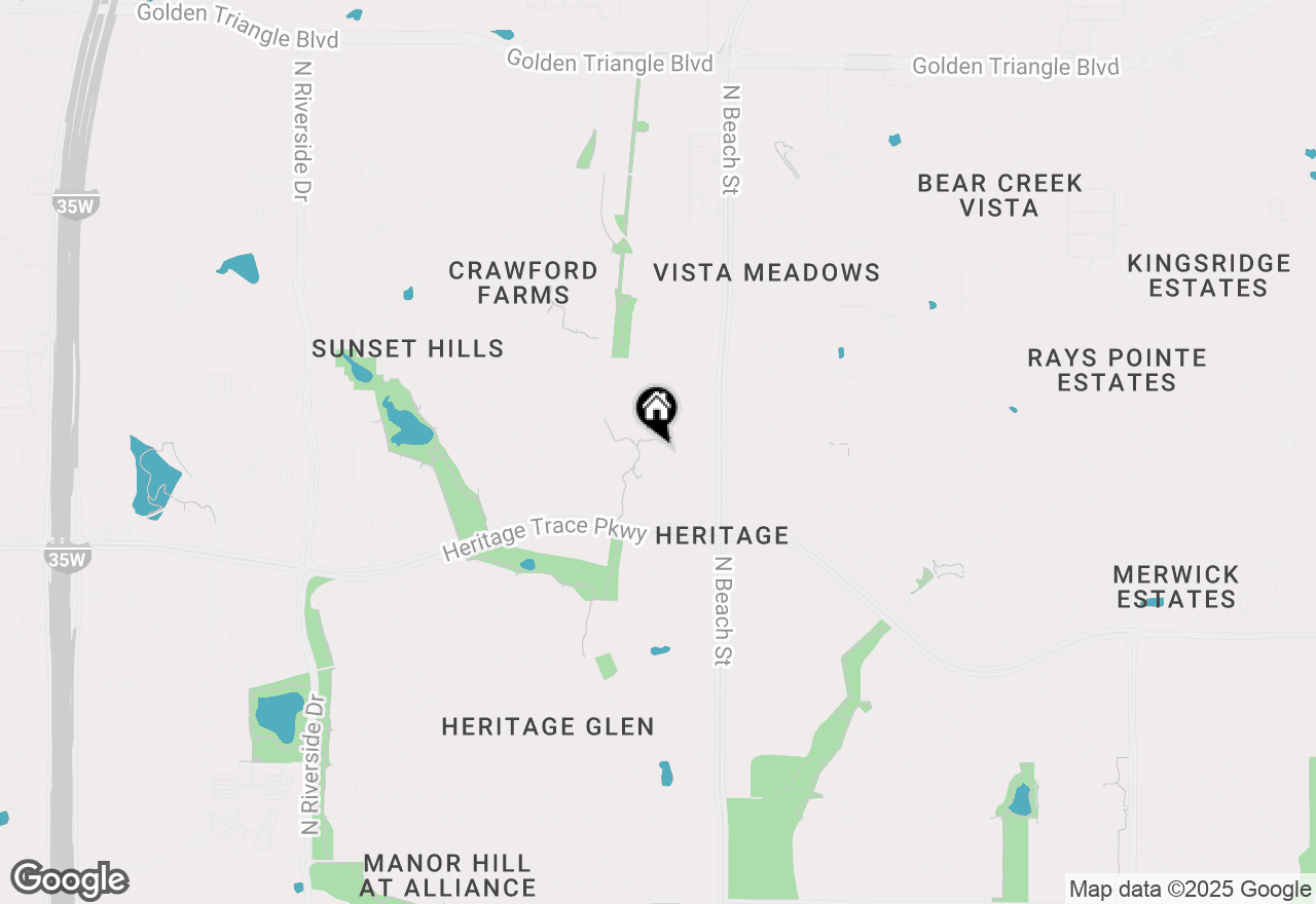 Map of 9801 Sinclair Street, Fort Worth, TX 76244