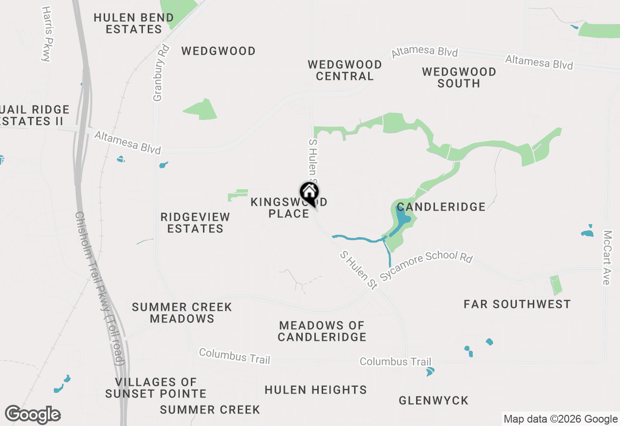 Map of 7331 Tree Ridge Court, Fort Worth, TX 76133