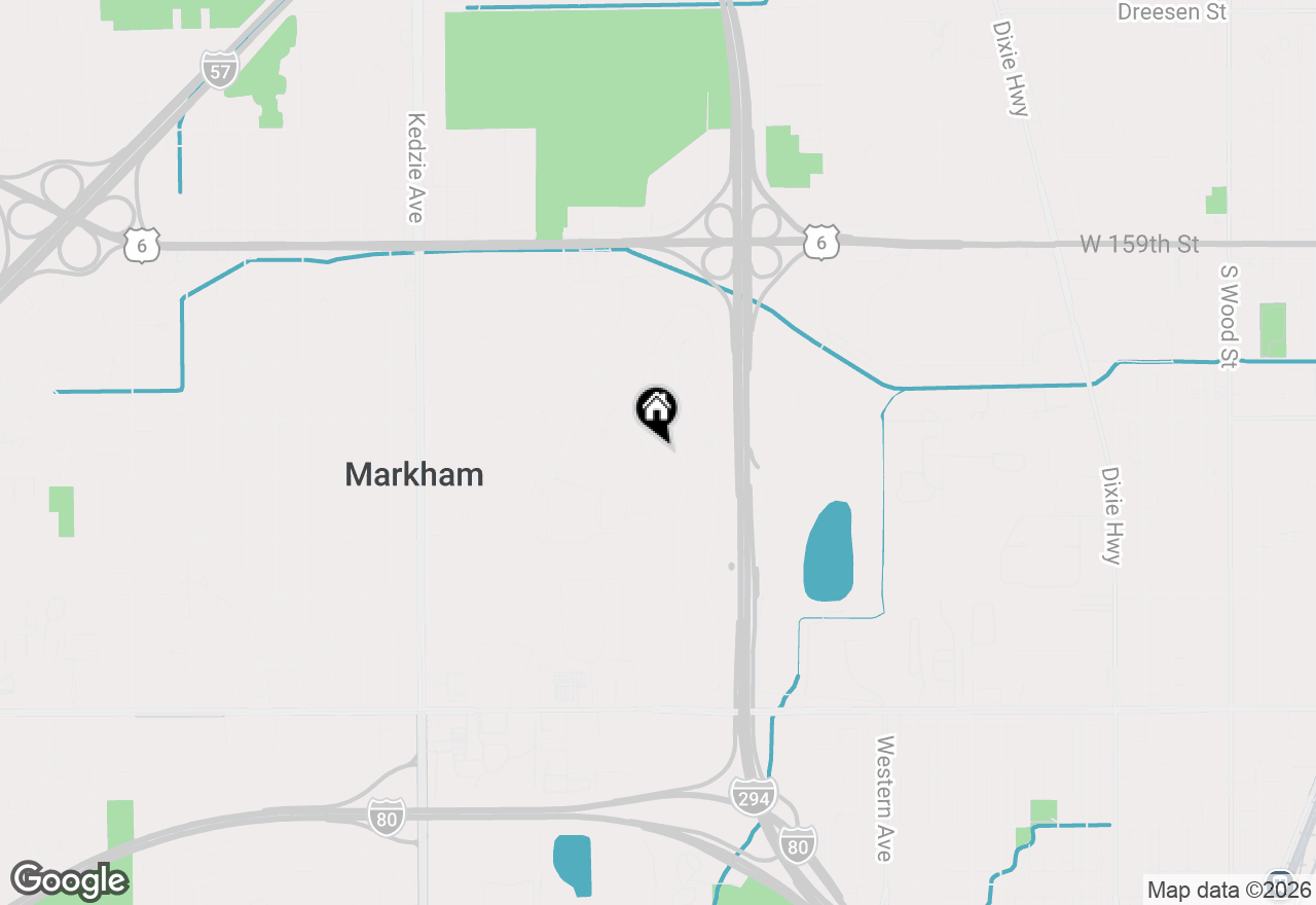 Map of 16243 Sussex Avenue, Markham, IL 60428