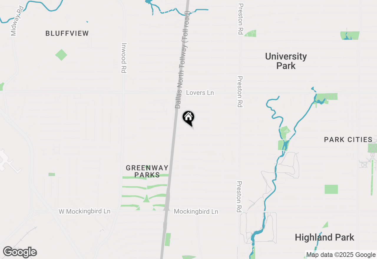 Map of 4432 Emerson, University Park, TX 75205