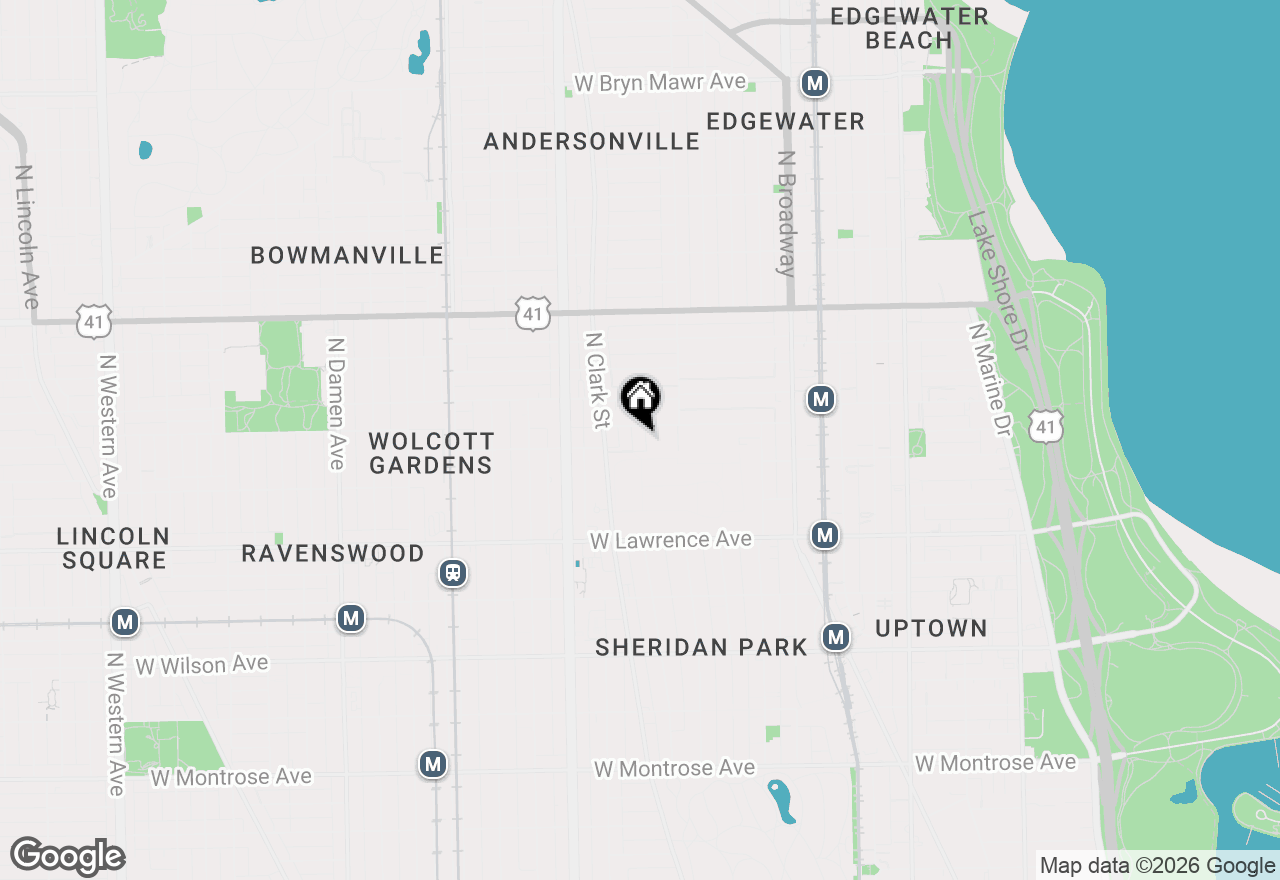 Map of 4909 N Janssen Avenue #2W, Chicago, IL 60640
