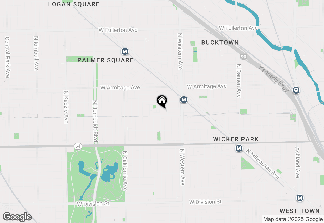 Map of 2511 W Moffat Street #101, Chicago, IL 60647