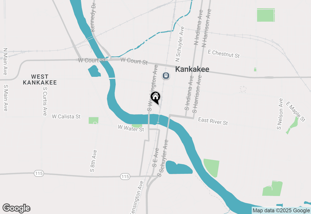 Map of 555 S West Avenue, Kankakee, IL 60901