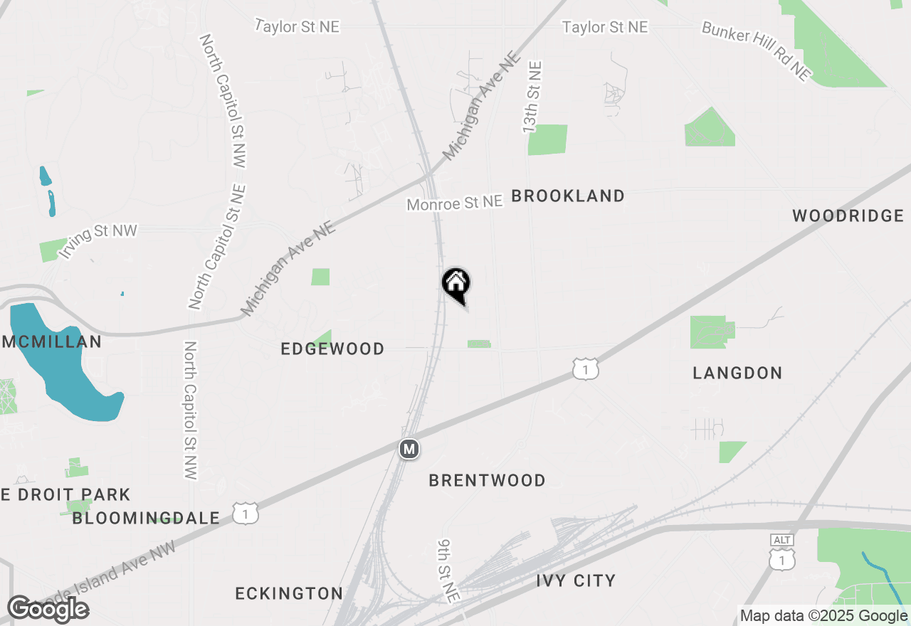 Map of 917 Hamlin Street Ne, Washington, DC 20017