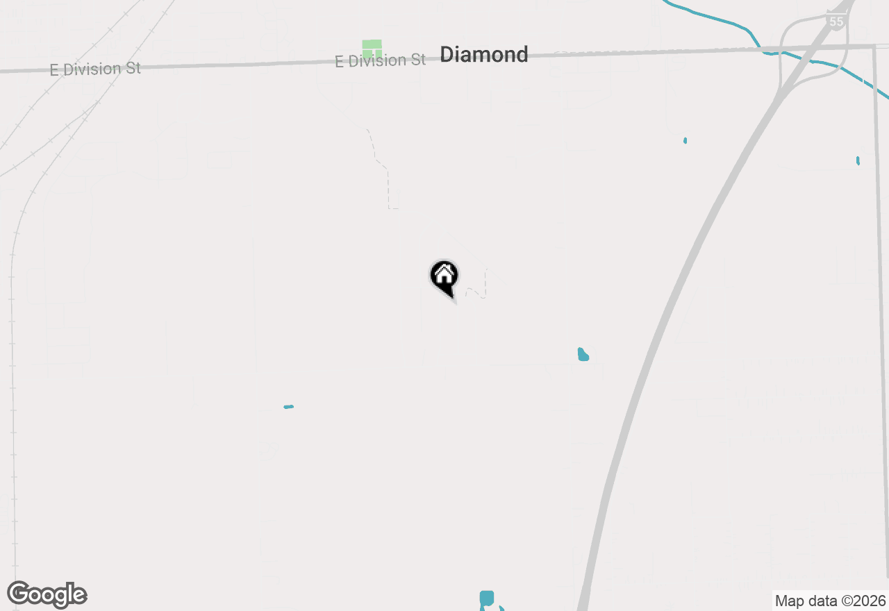 Map of 1055 S Heritage Drive, Diamond, IL 60416