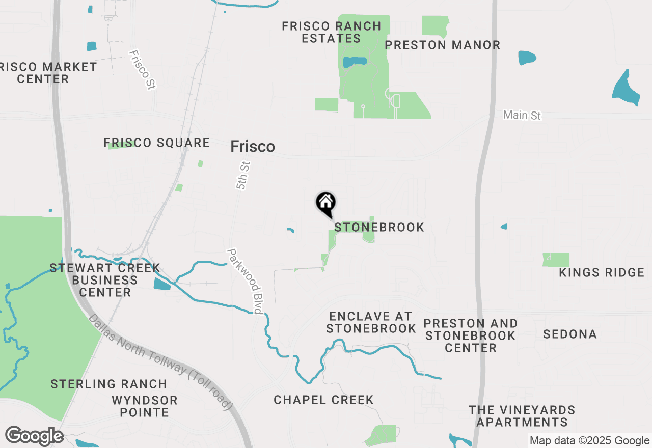 Map of 8004 Ruskin Circle, Frisco, TX 75034
