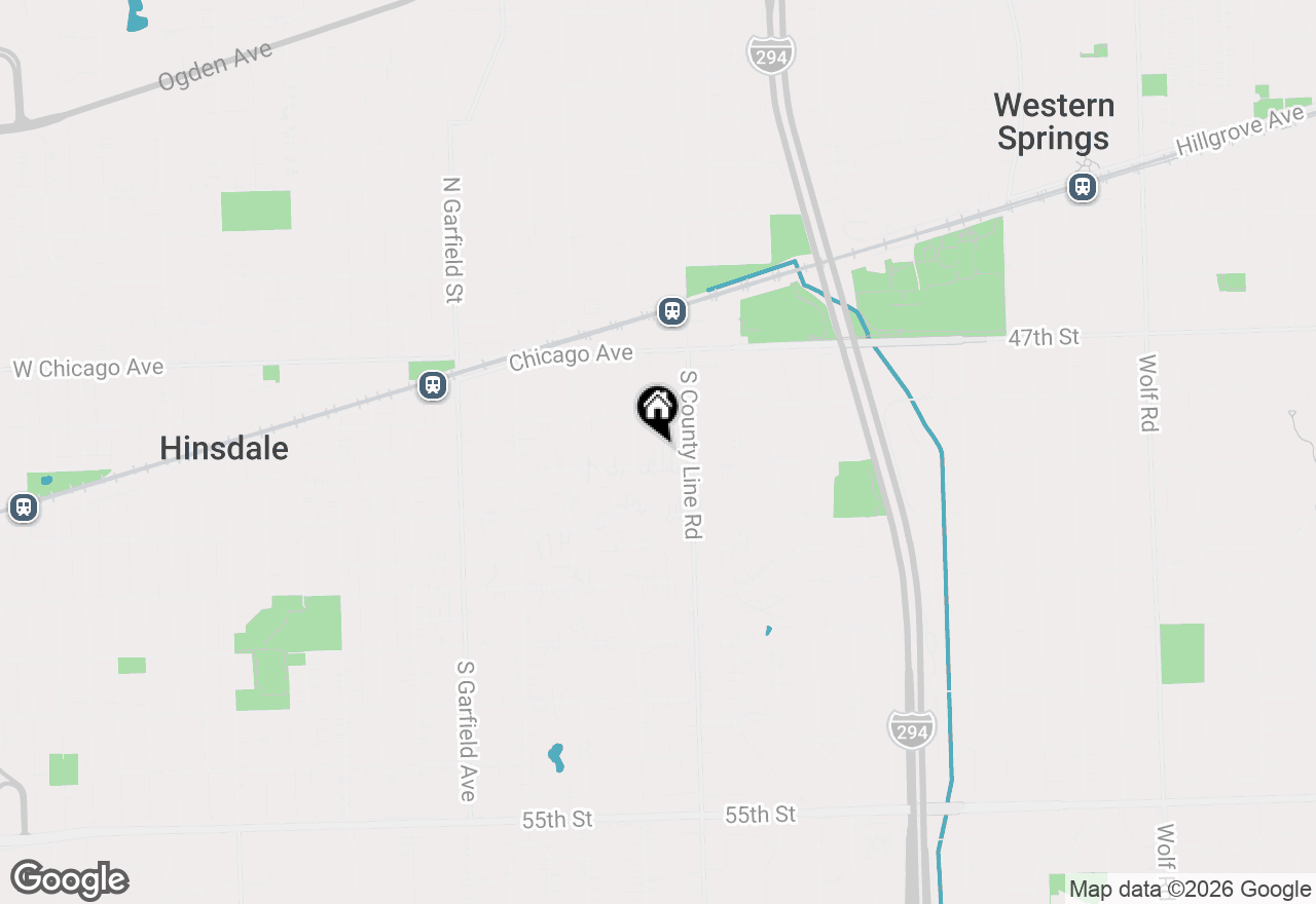 Map of 417 E 3rd Street, Hinsdale, IL 60521