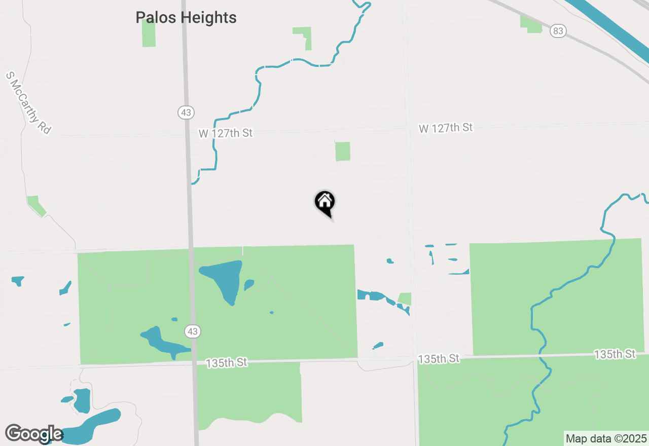 Map of 6710 W Golfview Lane, Palos Heights, IL 60463