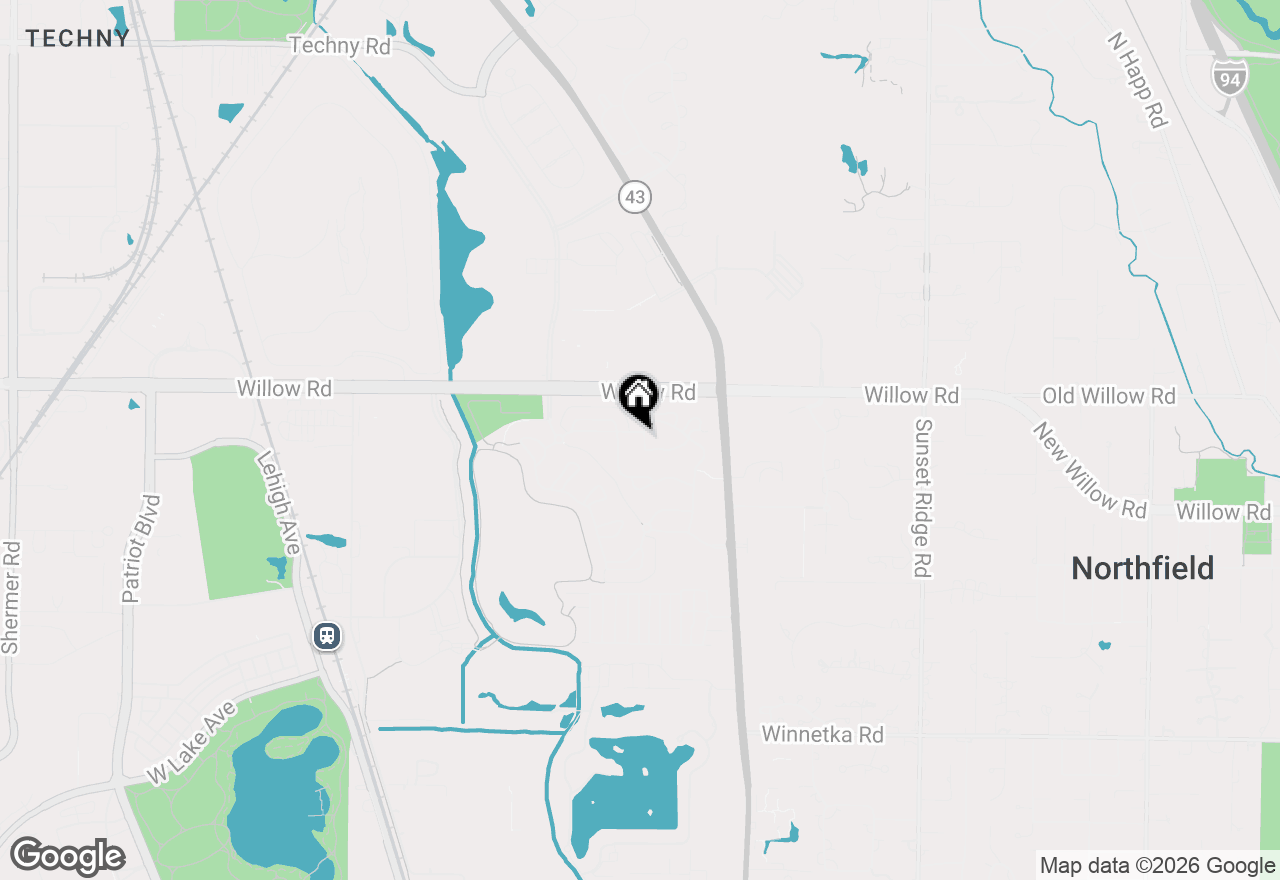 Map of 1825 Aberdeen Drive, Glenview, IL 60025