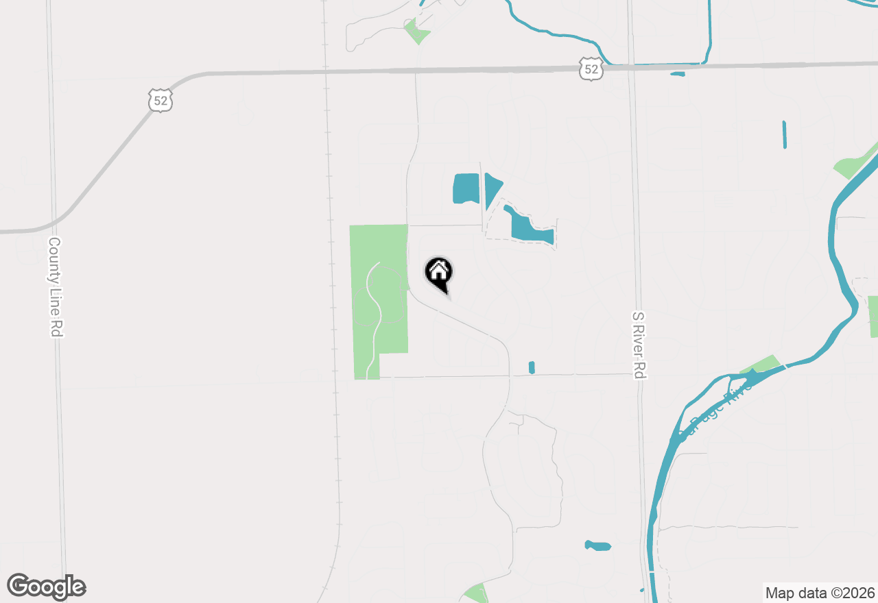 Map of 717 Pleasant Drive, Shorewood, IL 60404