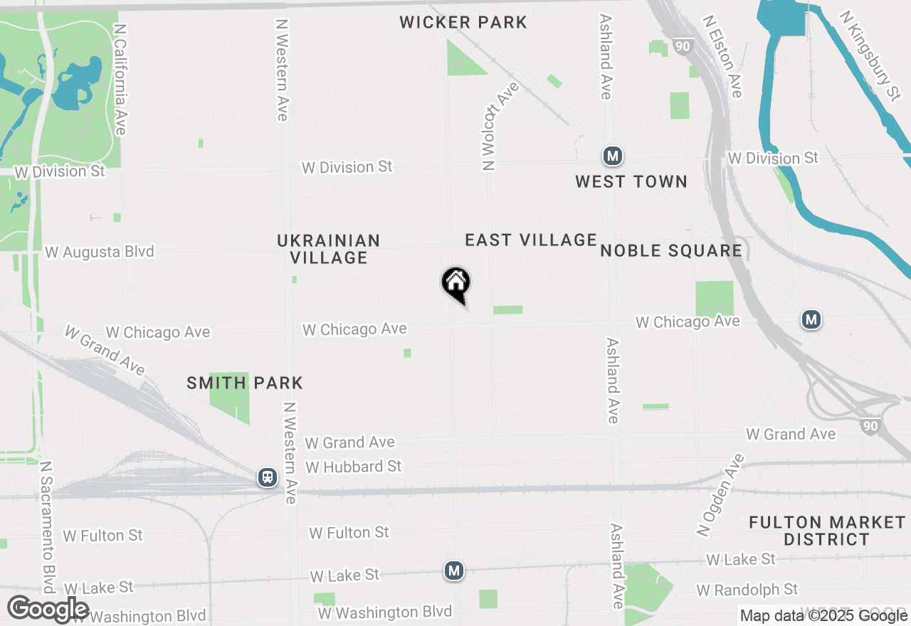 Map of 819 N Damen Avenue #2, Chicago, IL 60622