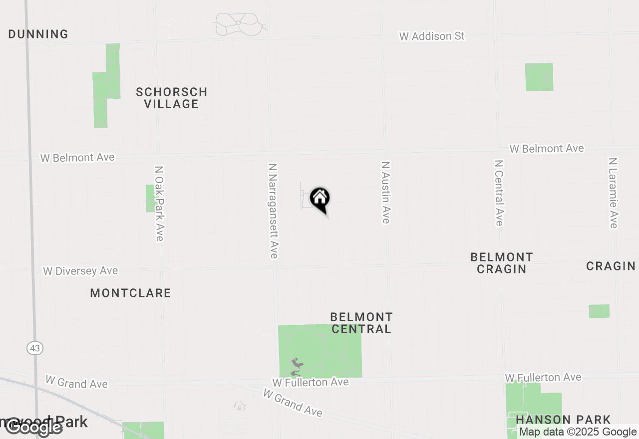 Map of 2941 N Merrimac Avenue, Chicago, IL 60634