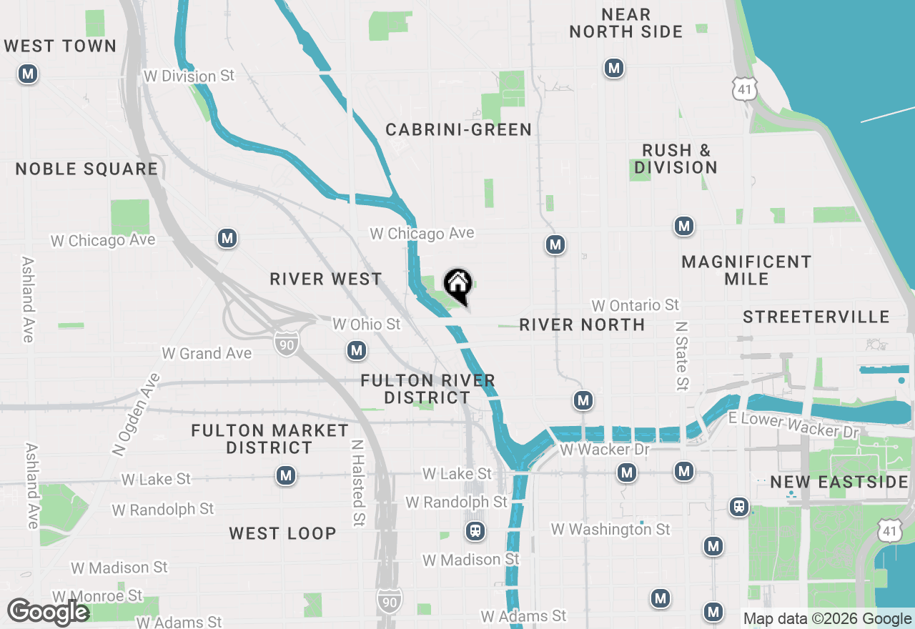 Map of 600 N Kingsbury Street #1612, Chicago, IL 60654