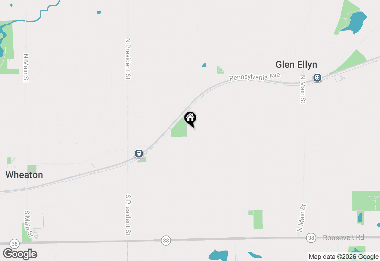 Map of 520 Glendale Avenue, Glen Ellyn, IL 60137