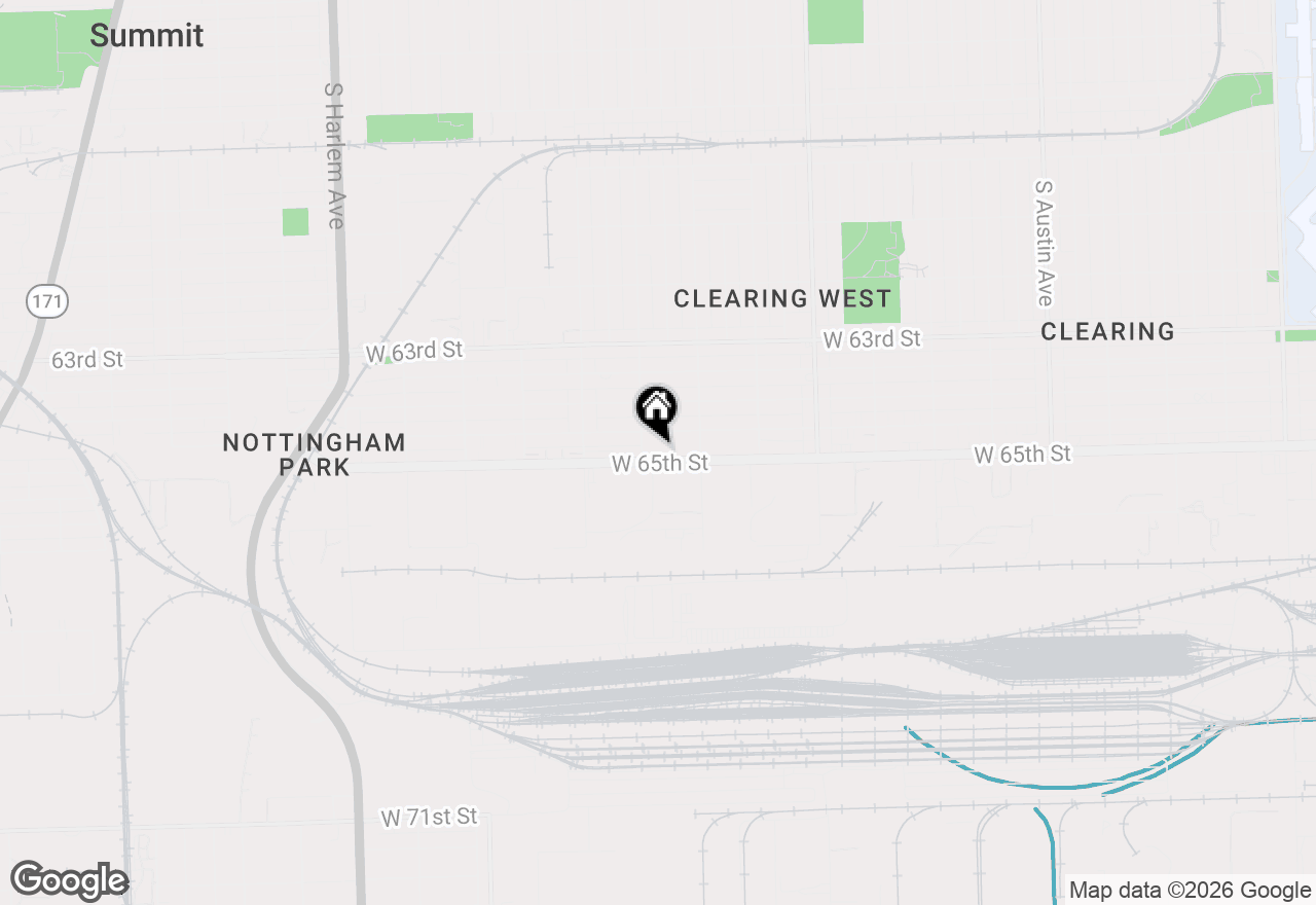 Map of 6644 W 65th Street #2N, Chicago, IL 60638