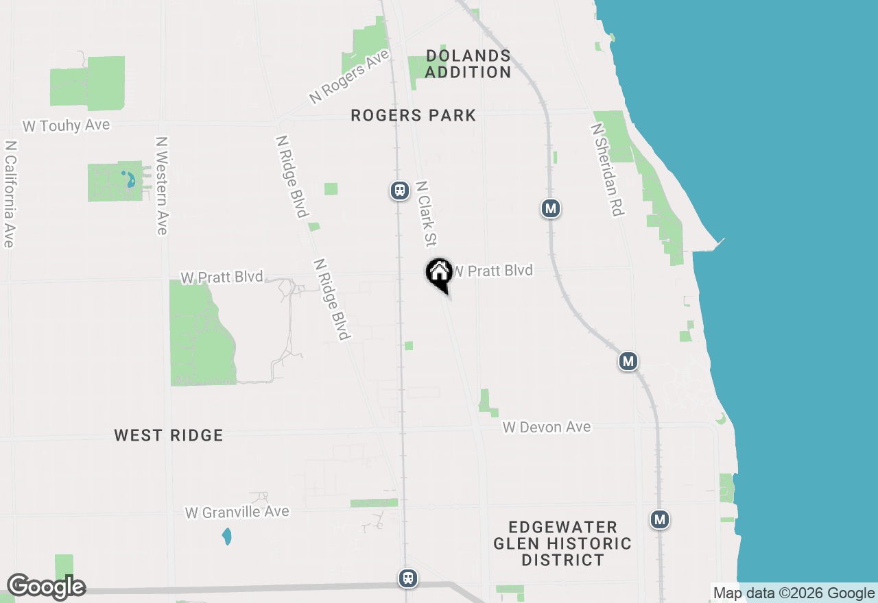 Map of 6712 N Clark Street #2, Chicago, IL 60626