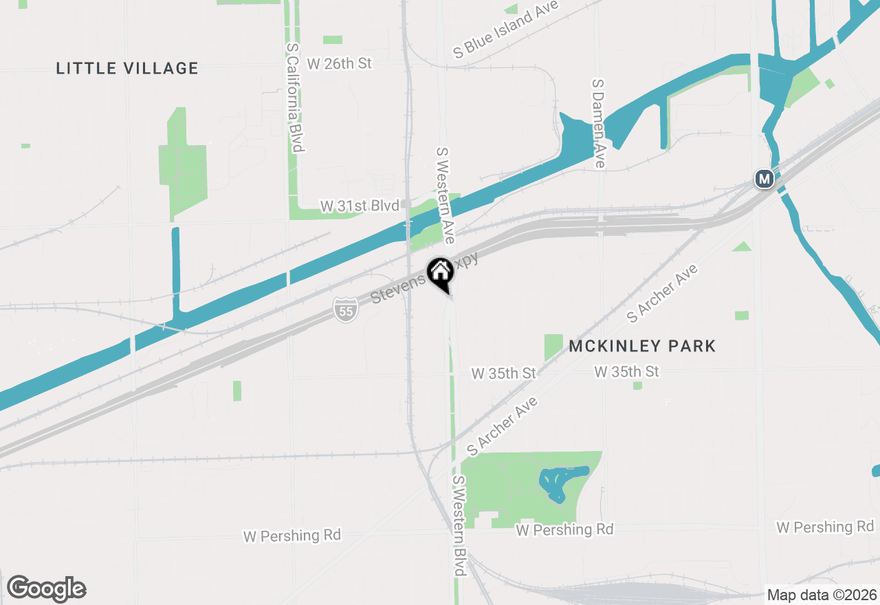 Map of 3300 S Western Avenue, Chicago, IL 60608