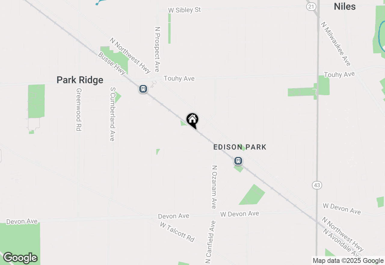 Map of 211 Lake Avenue, Park Ridge, IL 60068