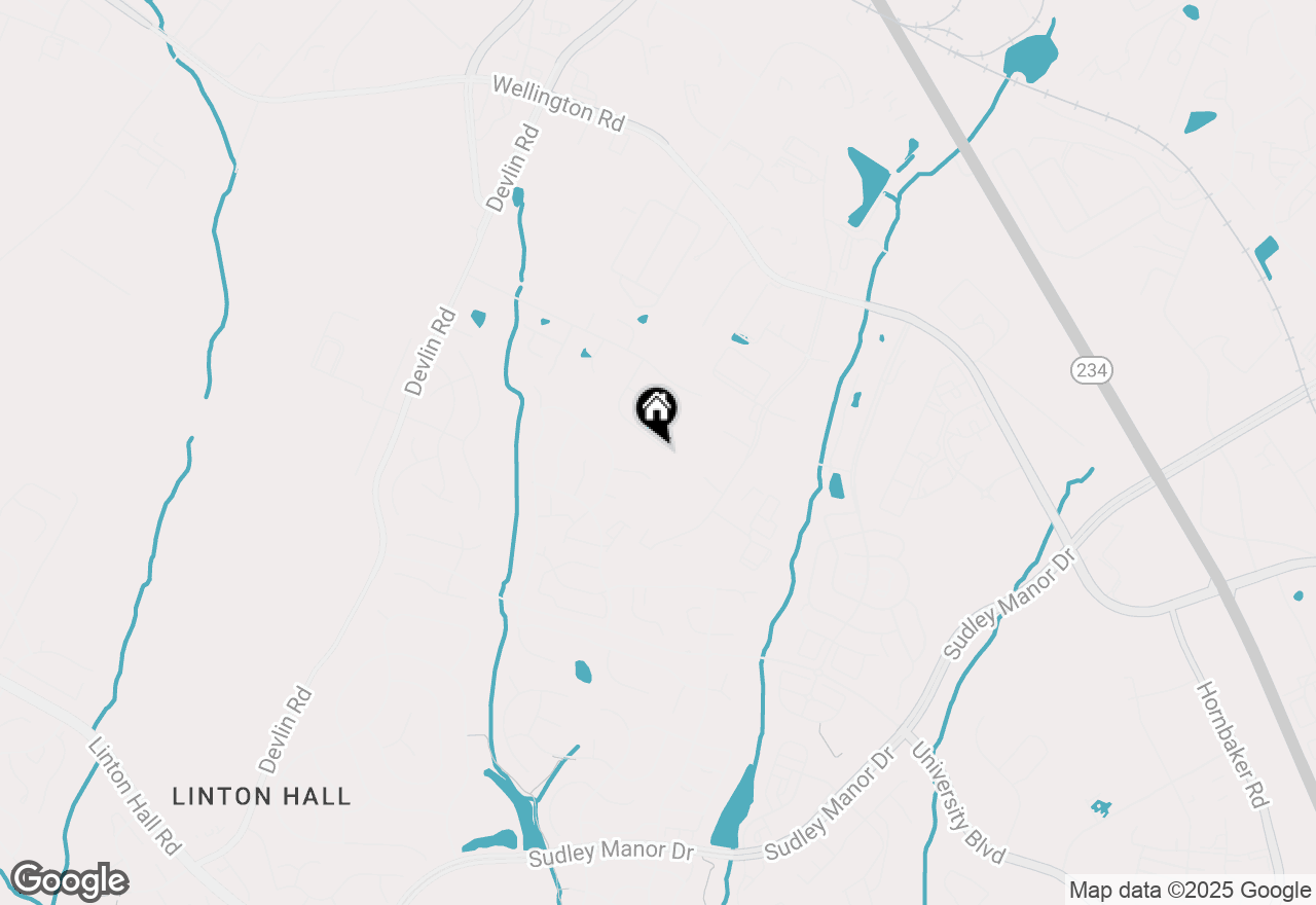 Map of 8464 Hessian Hill Ct Court, Bristow, VA 20136