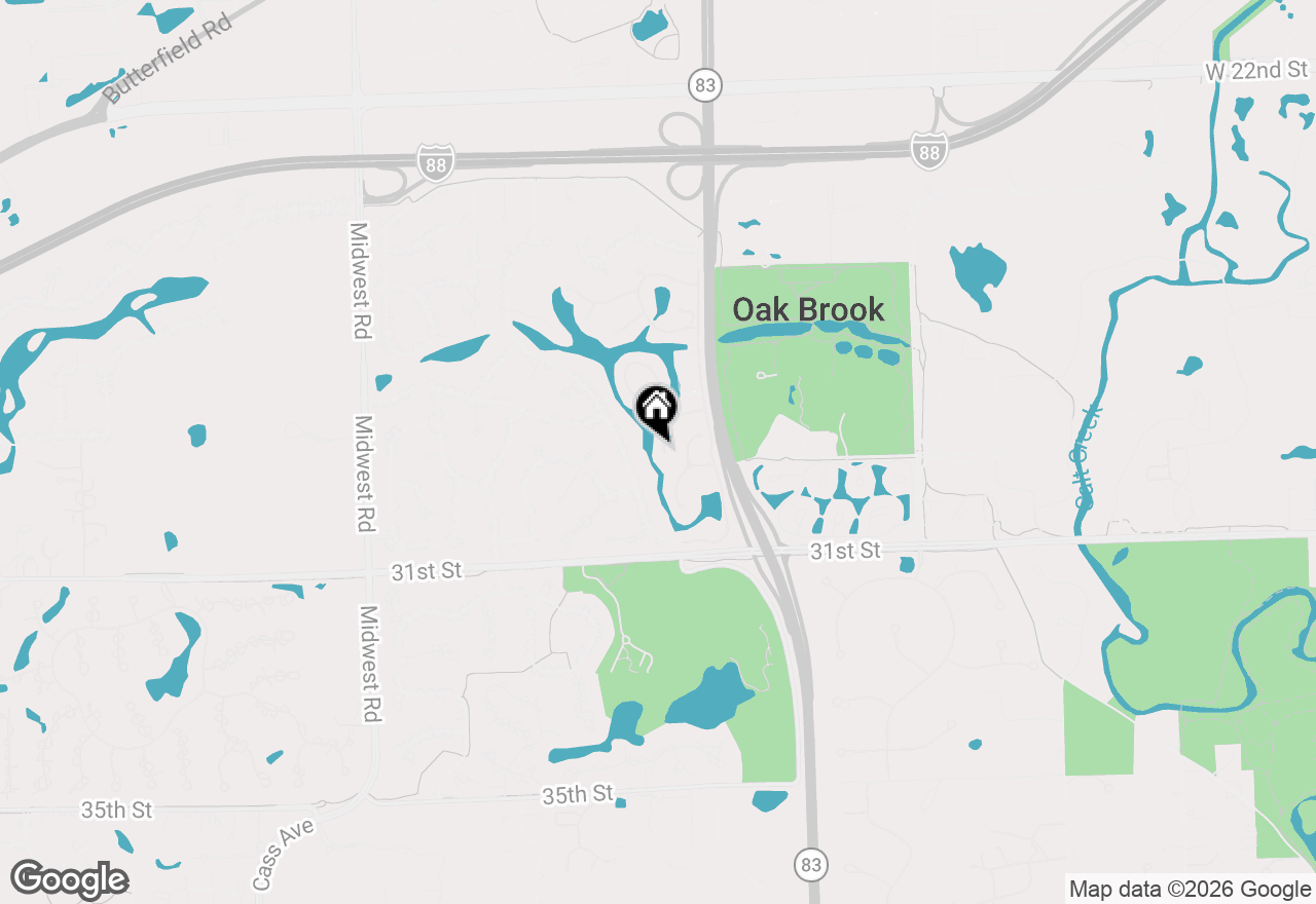 Map of 62 Briarwood Lane, Oak Brook, IL 60523