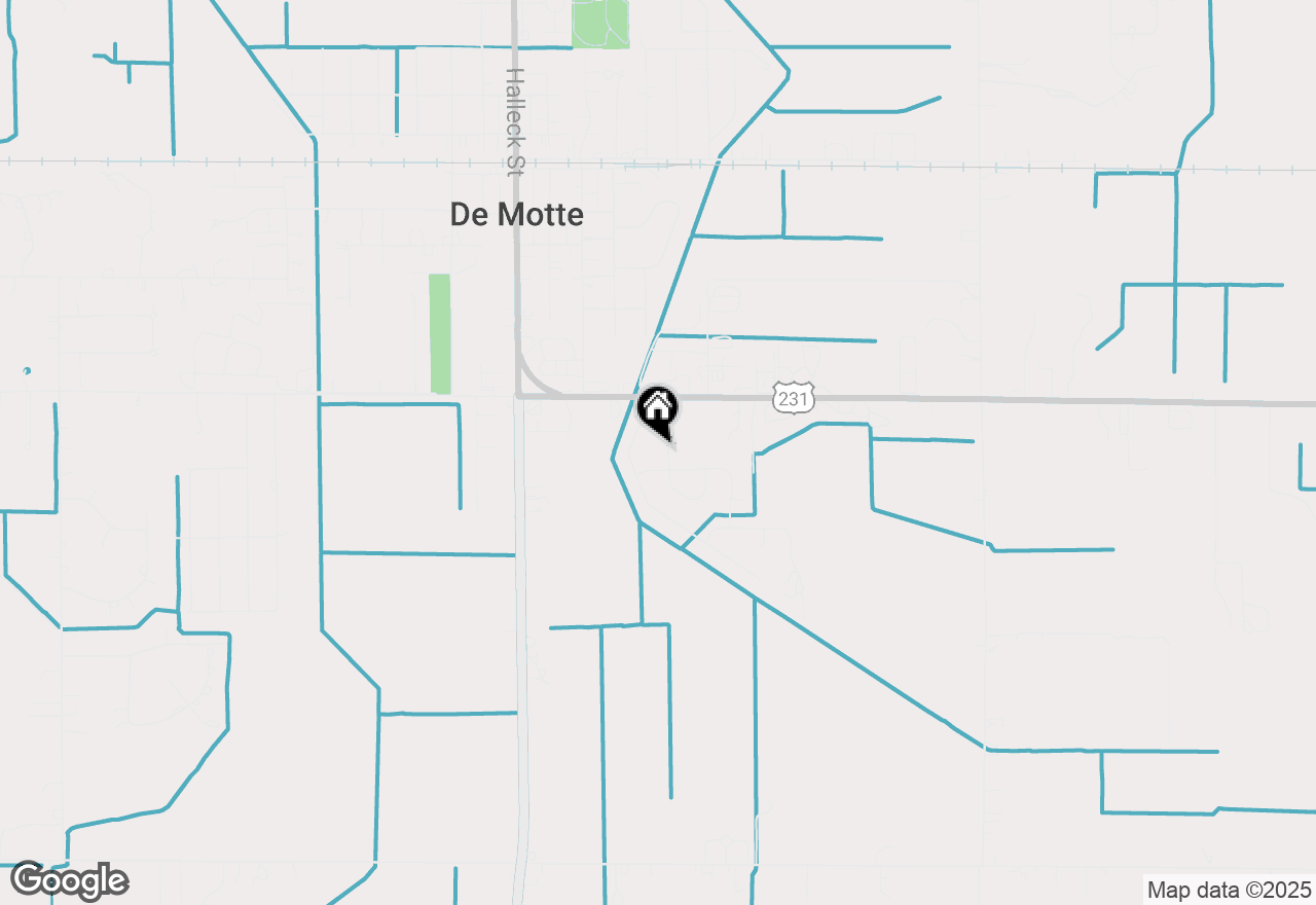 Map of 1622 Elderberry Street Se, Demotte, IN 46310