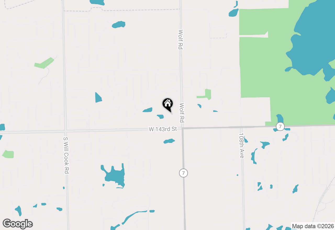 Map of 11258 Melrose Court, Orland Park, IL 60467