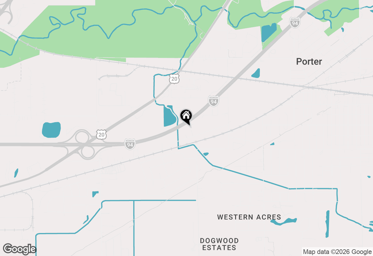 Map of 1290 Old Porter Road, Porter, IN 46304