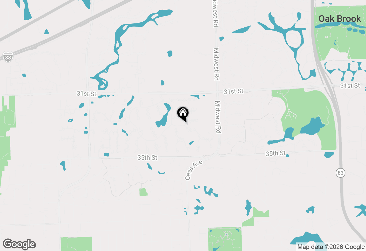 Map of 1752 Midwest Club Parkway, Oak Brook, IL 60523