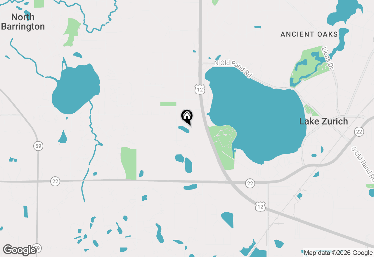 Map of 1221 Geneva Lane, Lake Zurich, IL 60047