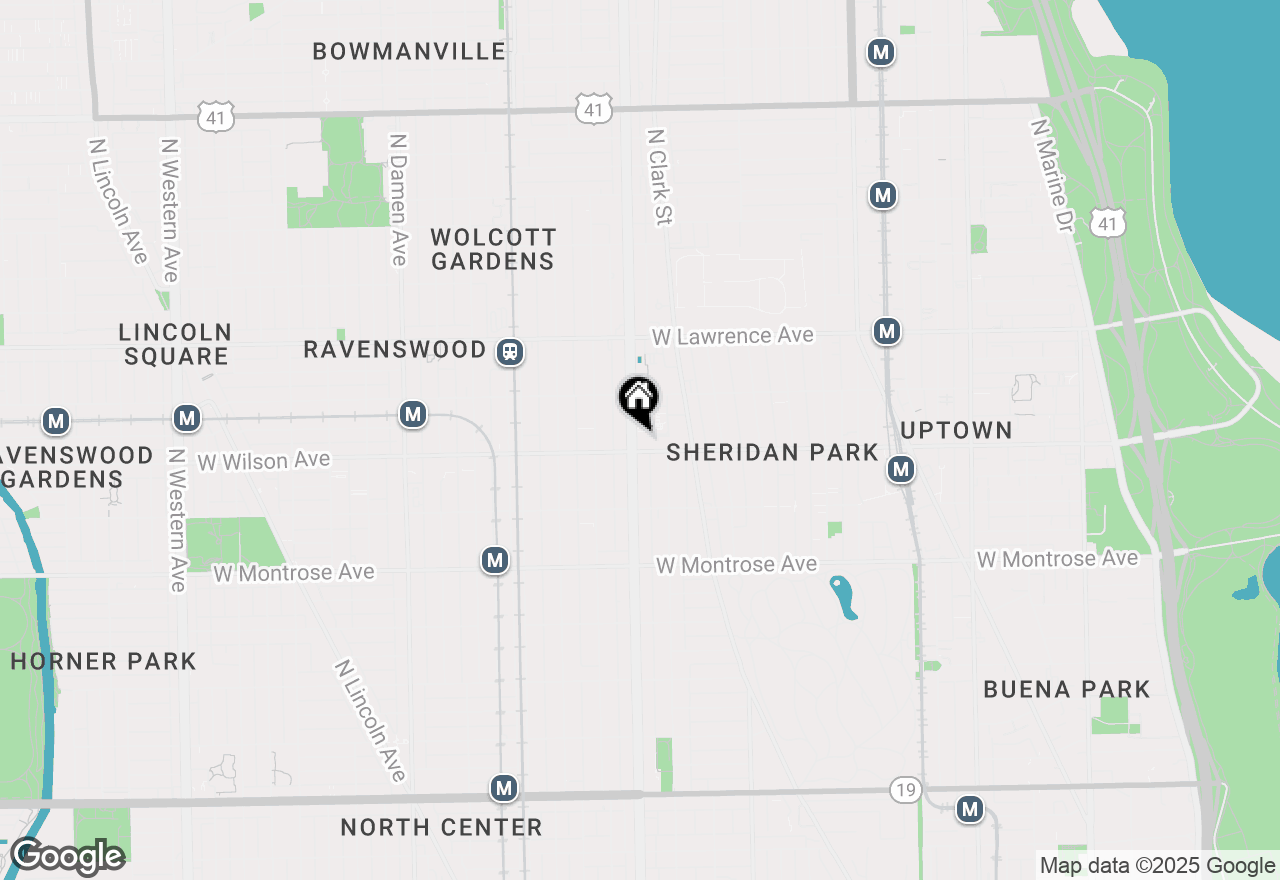 Map of 4607 N Ashland Avenue #1, Chicago, IL 60640