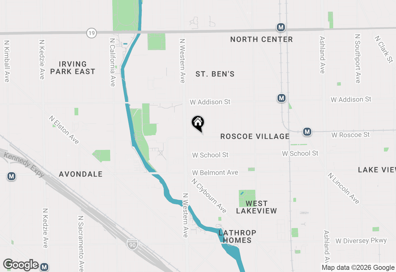 Map of 2312 W Roscoe Street #2, Chicago, IL 60618