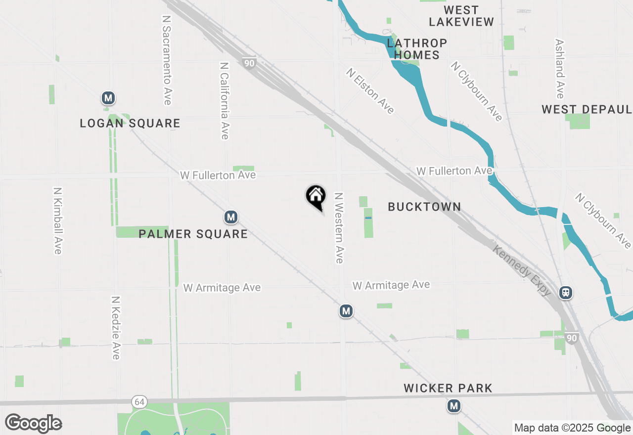 Map of 2212 N Campbell Avenue #2A, Chicago, IL 60647